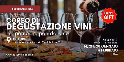 Corso di degustazione vini ad Alba