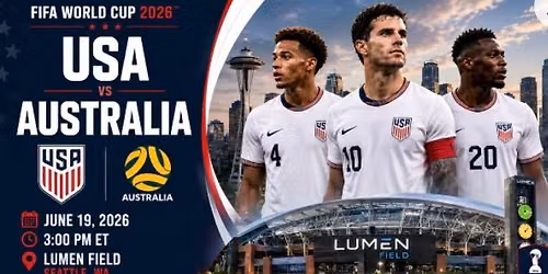 USA vs Australia: World Cup Watch Party 3PM