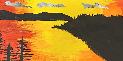 Paddleboarder in Emerald Bay Paint Night