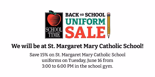 Uniform Sale at St. Margaret Mary Catholic School
