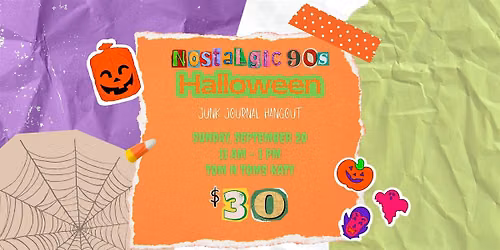 Nostalgic 90s Halloween Junk Journal Hangout