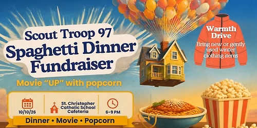 Spaghetti Dinner Fundraiser & Warmth Drive @ St. Christopher