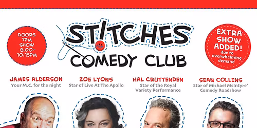 Southampton Stitches Comedy Club EXTRA SHOW DUE TO PHENOMENAL DEMAND!