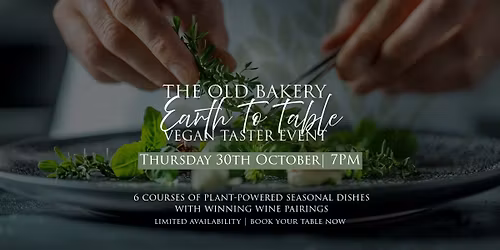 Earth To Table: Vegan Taster Night
