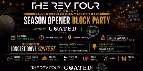 THE REV TOUR Season Opener Block Party!