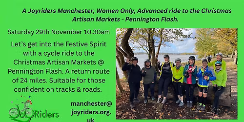 JoyRiders Manchester, Women Only, Advanced ride to Pennington Flash