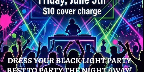 Black Light Party Dance Night w\/ Zach live at Stockyard