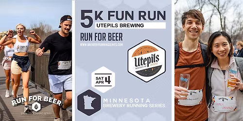 5k Fun Run x Utepils Brewing | 2026 MN Brewery Running Series