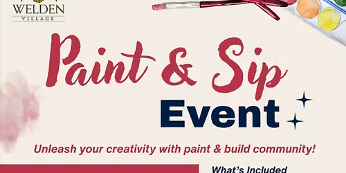 Welden Village Annual Paint & Sip Event