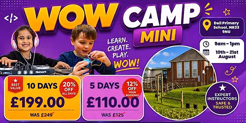 Dell Primary School Summer WOW Camp (10th - 14th August)