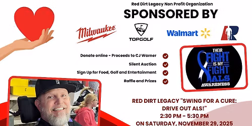 CJ Warner "Swing For A Cure: Drive Out ALS!"