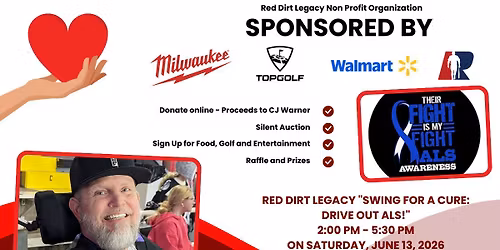 CJ Warner "Swing For A Cure: Drive Out ALS!"