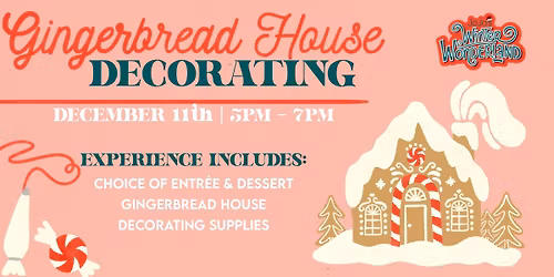 Gingerbread House Decorating Experience at JoJo\u2019s Winter Wonderland!