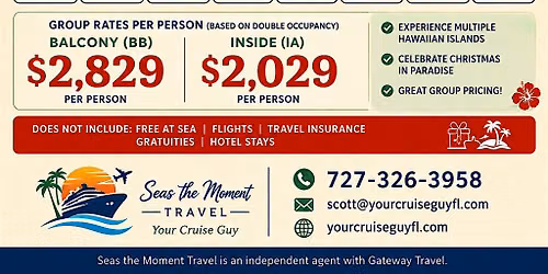 Christmas in Hawaii on the Pride of America December 19