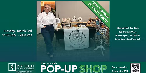 Ivy Tech Bloomington Pop-Up Shop