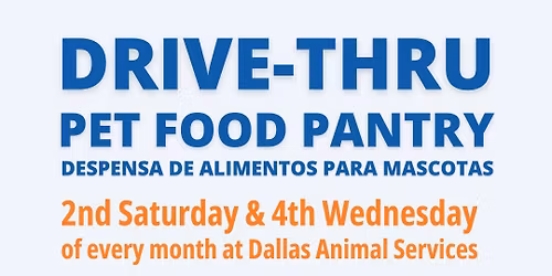 Pet Food Pantry at Dallas Animal Services 