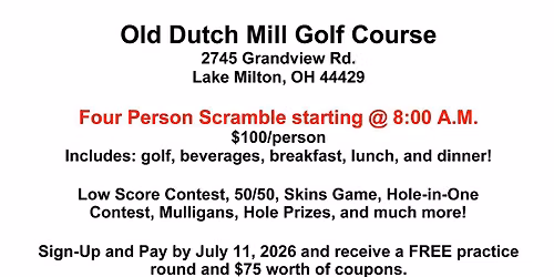 12th Annual Danny Writtenberry Memorial Golf Outing
