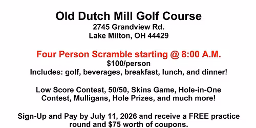 12th Annual Danny Writtenberry Memorial Golf Outing