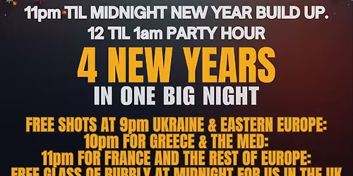 New Years Eve @ The Cons Club