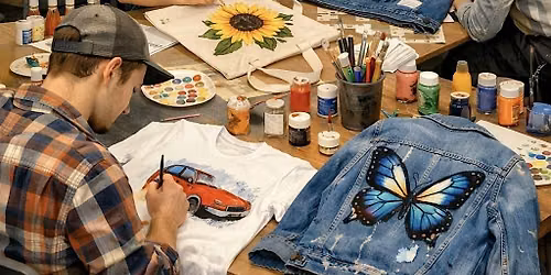 Paint on clothing "Wear your Art" textile painting workshop