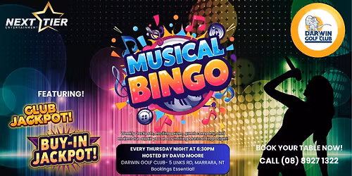 Musical Bingo - Darwin Golf Club