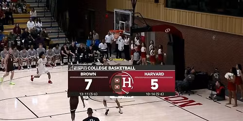 Brown Bears at Harvard Crimson Womens Basketball