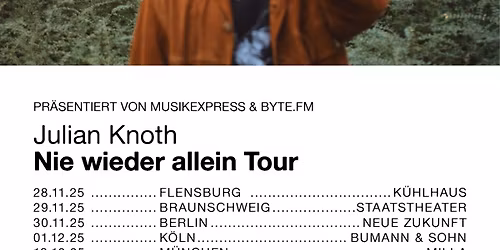 Julian Knoth | Nie wieder allein Tour \u2022 Mainz \u2022 schon sch\u00f6n