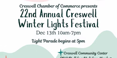 Creswell Chamber Annual Winter Lights Festival