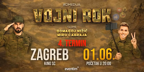 VOJNI ROK I Kino SC 4. termin, Zagreb, 1.6.2026.