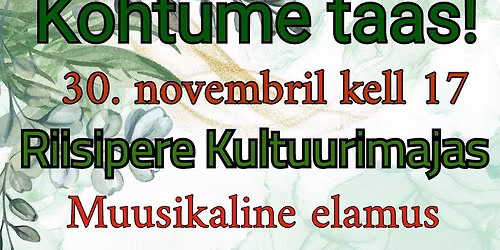 Sündmustesari | Meeleolukas pärastlõuna sõpradega: 🎶 Merit ja Märten Männiste & 🎭 Piip ja Tuut