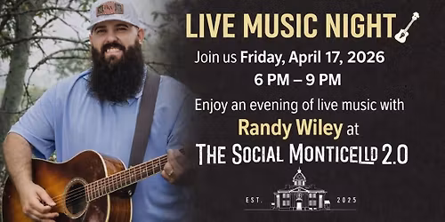 Live Music with Randy Wiley 