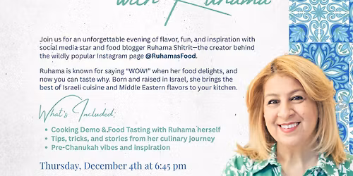 Cooking Demo with the amazing Ruhama!