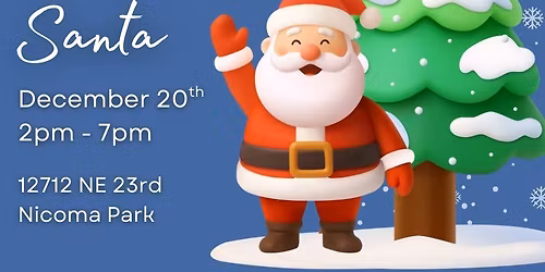 Santa at the bin shop