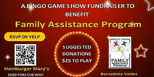 Mary's Bingo Fundraiser Benefiting Family Assistance Program
