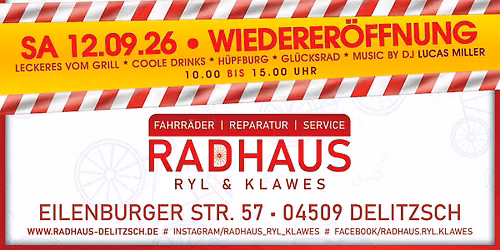 WIEDERER\u00d6FFNUNG - RADHAUS \u2022 RYL & KLAWES - SA 12.09.26