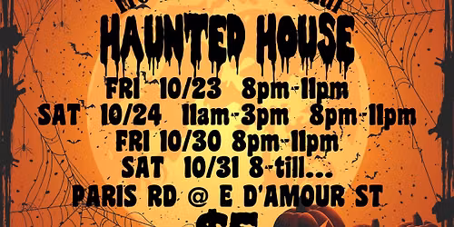 Troop 11's 4th annual Haunted House