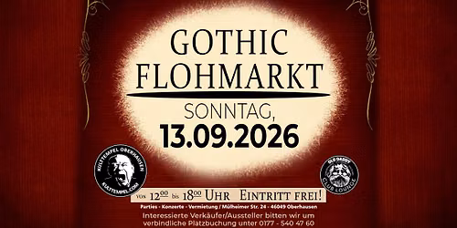 Gothic Flohmarkt am 13.09.2026