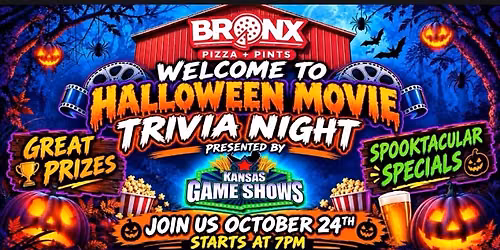 Halloween Movie Trivia Night at Bronx Pizza & Pints \ud83c\udf83\ud83c\udf55