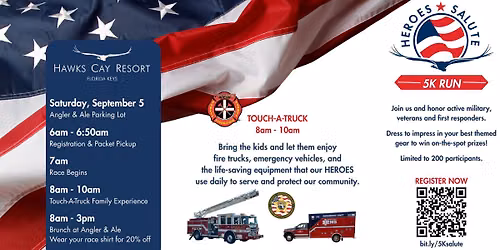 Heroes Salute 5k Run\/Walk + Touch-a-Truck