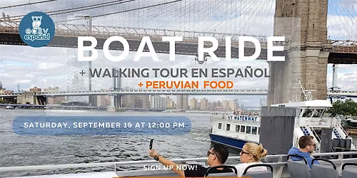 Spanish Boat Ride & Walking Tour to Hunter\u2019s Point South Park - All levels