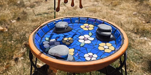Mosaic Bee Watering Oasis Class