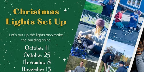 Evergreen Christmas Lights Setup Saturday