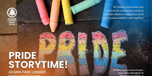 Pride Storytime! @ Adams Park Branch
