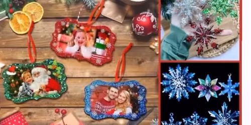 Epoxy Resin X-mas ornament workshop