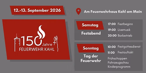 150 Jahre Feuerwehr Kahl am Main