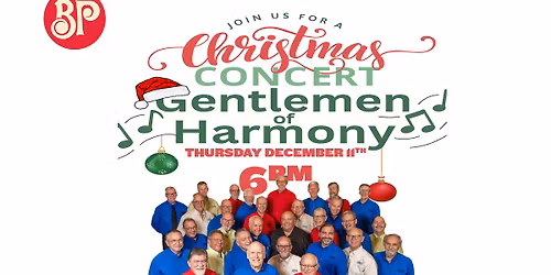 Holiday Gentlemen Harmony Night