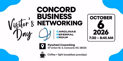 Concord Business Networking | CRG Visitor's Day