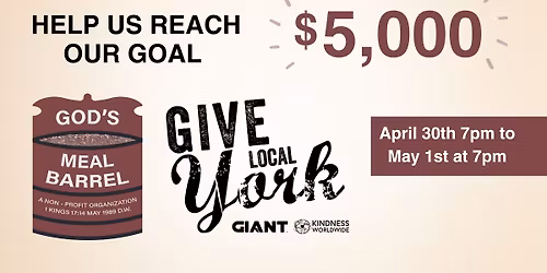 Give Local York - God's Meal Barrel