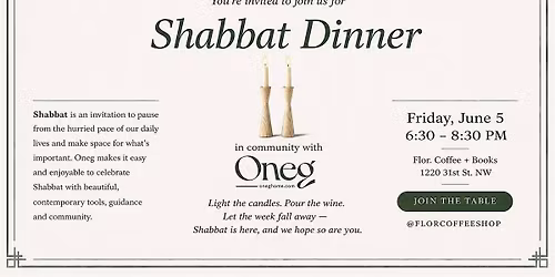 Shabbat Dinner at Flor