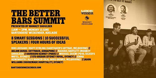 The Better Bars Summit presented by Monkey Shoulder